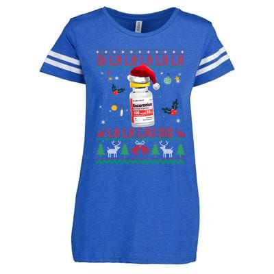 Pharmacist Nurse Ugly Christmas Sweater Di La La Lav Did Meaningful Gift Enza Ladies Jersey Football T-Shirt