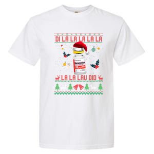 Pharmacist Nurse Ugly Christmas Sweater Di La La Lav Did Meaningful Gift Garment-Dyed Heavyweight T-Shirt