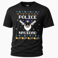 Police Navidad Ugly Christmas Funny Policeman Xmas Cooling Performance Crew T-Shirt