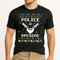 Police Navidad Ugly Christmas Funny Policeman Xmas Cooling Performance Crew T-Shirt