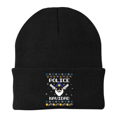 Police Navidad Ugly Christmas Funny Policeman Xmas Beanie