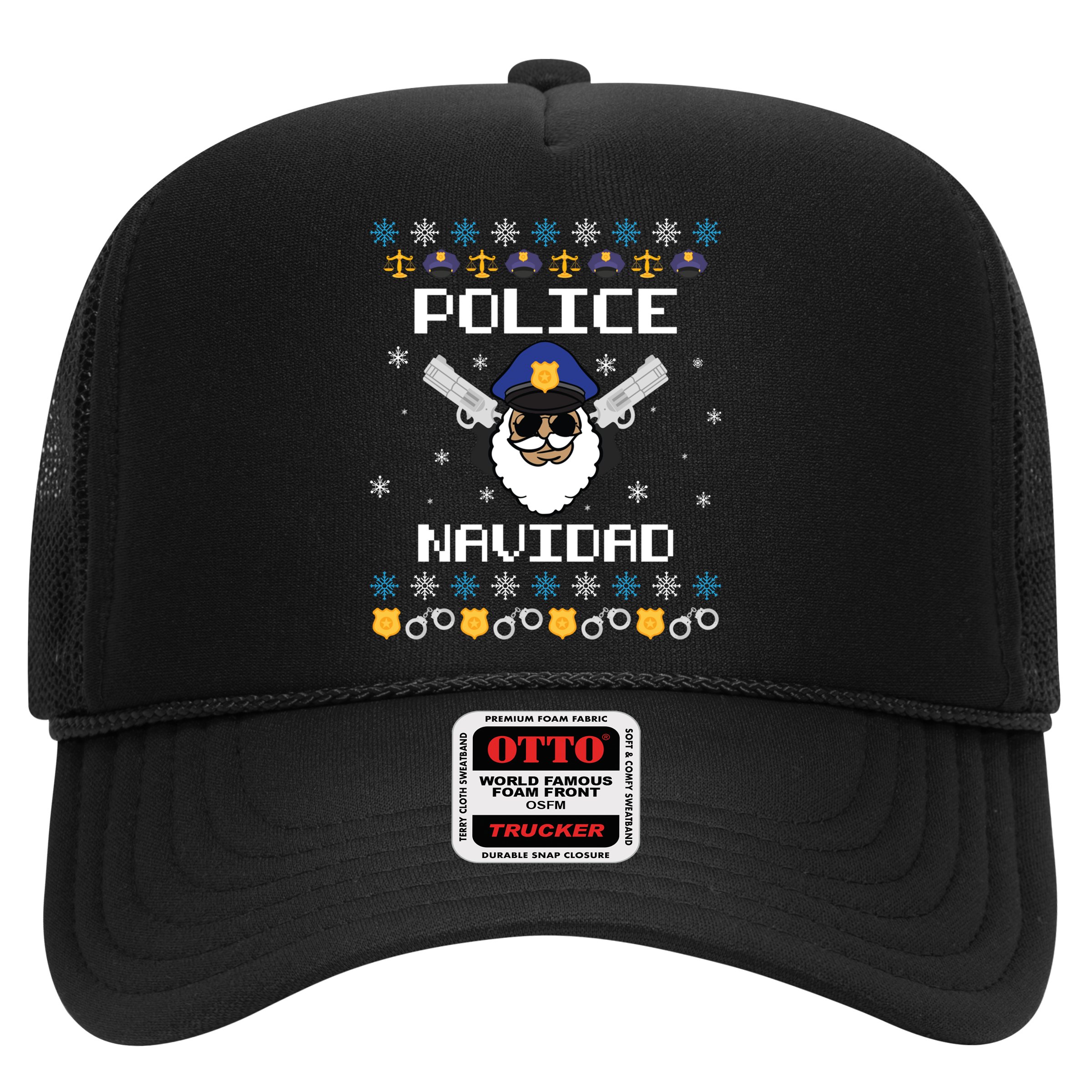 Police Navidad Ugly Christmas Funny Policeman Xmas Hat