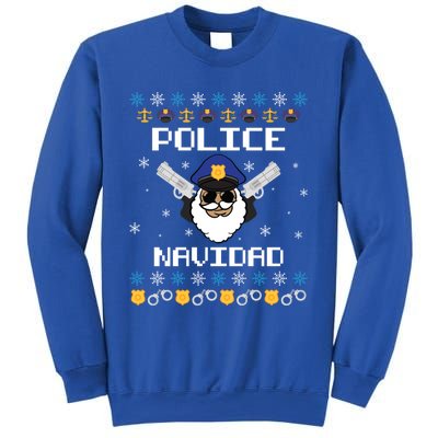 Police Navidad Ugly Christmas Funny Policeman Xmas Sweatshirt