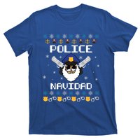 Police Navidad Ugly Christmas Funny Policeman Xmas T-Shirt