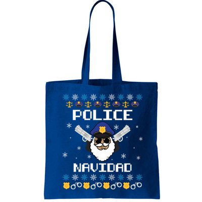 Police Navidad Ugly Christmas Funny Policeman Xmas Bag