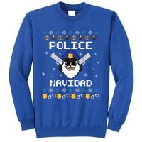 Police Navidad Ugly Christmas Funny Policeman Xmas Tall Sweatshirt