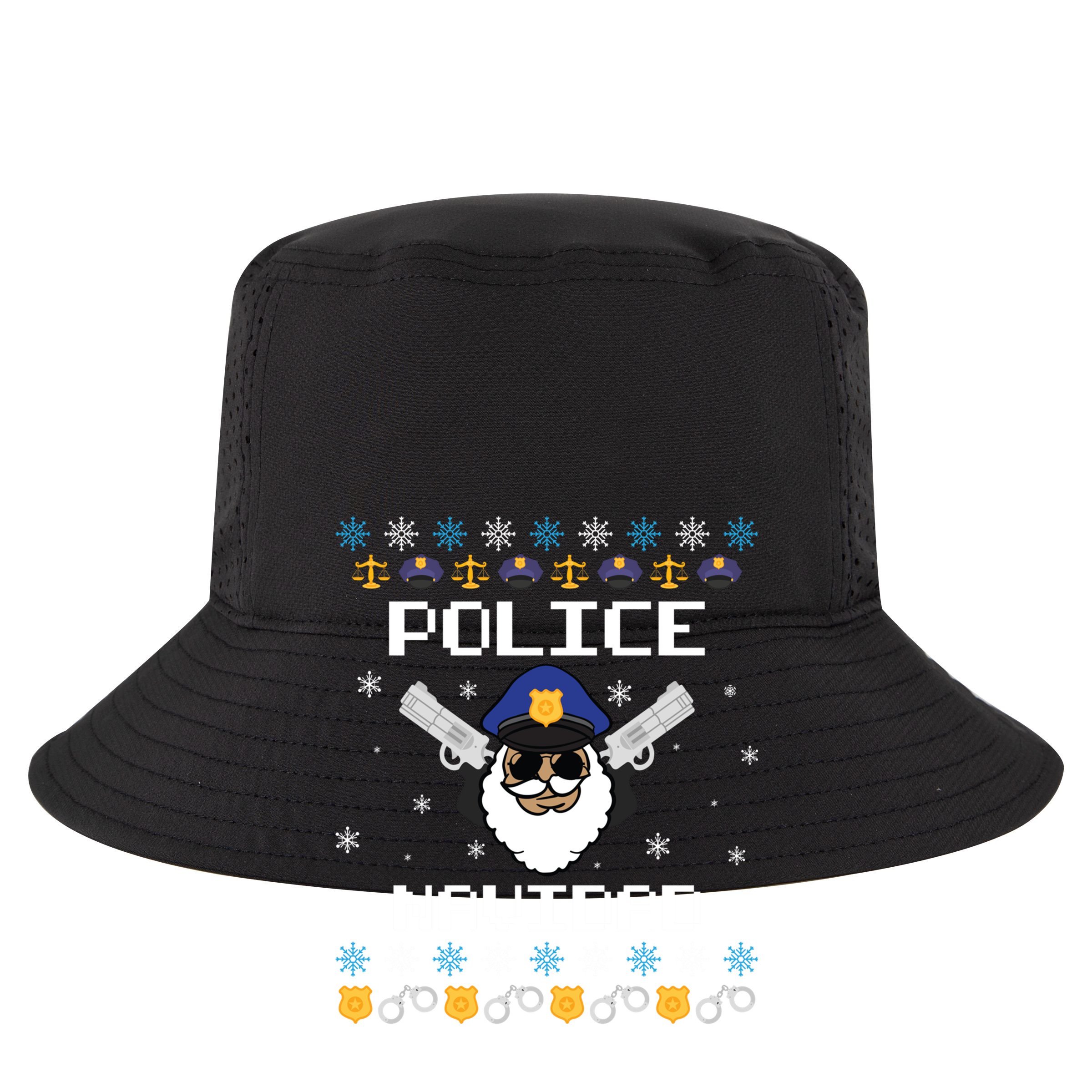 Police Navidad Ugly Christmas Funny Policeman Xmas Zip Tote Bag