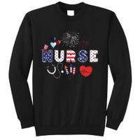 Pride Nurse USA Flag Stethoscope Patriotic Nurse 4th Of July Sweatshirt