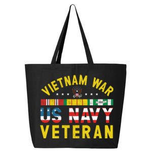 Proud Navy Vietnam Veteran Vietnam War Vet USA Flag Gift 25L Jumbo Tote