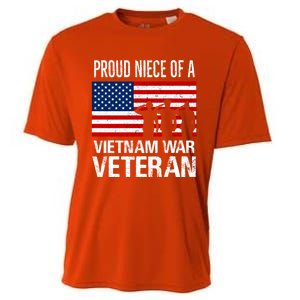 Proud Niece Vietnam War Veteran For Matching Uncle Vet Meaningful Gift Cooling Performance Crew T-Shirt