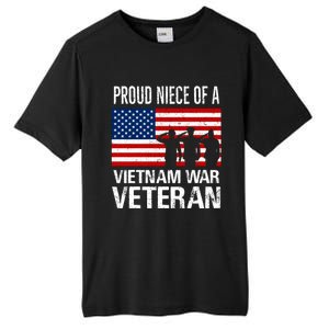 Proud Niece Vietnam War Veteran For Matching Uncle Vet Meaningful Gift Tall Fusion ChromaSoft Performance T-Shirt