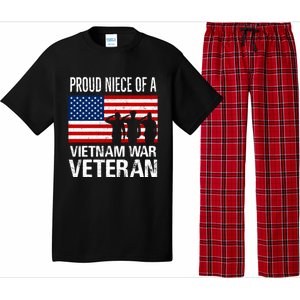 Proud Niece Vietnam War Veteran For Matching Uncle Vet Meaningful Gift Pajama Set