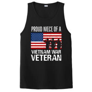 Proud Niece Vietnam War Veteran For Matching Uncle Vet Meaningful Gift PosiCharge Competitor Tank