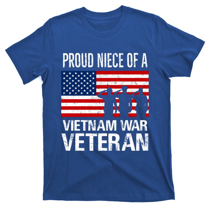 Proud Niece Vietnam War Veteran For Matching Uncle Vet Meaningful Gift T-Shirt