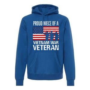 Proud Niece Vietnam War Veteran For Matching Uncle Vet Meaningful Gift Premium Hoodie