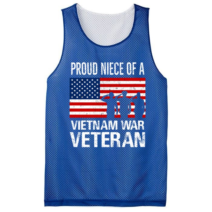 Proud Niece Vietnam War Veteran For Matching Uncle Vet Meaningful Gift Mesh Reversible Basketball Jersey Tank