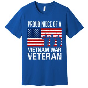 Proud Niece Vietnam War Veteran For Matching Uncle Vet Meaningful Gift Premium T-Shirt