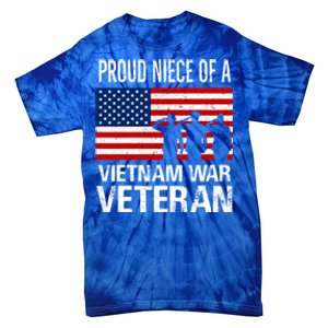 Proud Niece Vietnam War Veteran For Matching Uncle Vet Meaningful Gift Tie-Dye T-Shirt