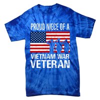 Proud Niece Vietnam War Veteran For Matching Uncle Vet Meaningful Gift Tie-Dye T-Shirt