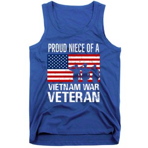 Proud Niece Vietnam War Veteran For Matching Uncle Vet Meaningful Gift Tank Top