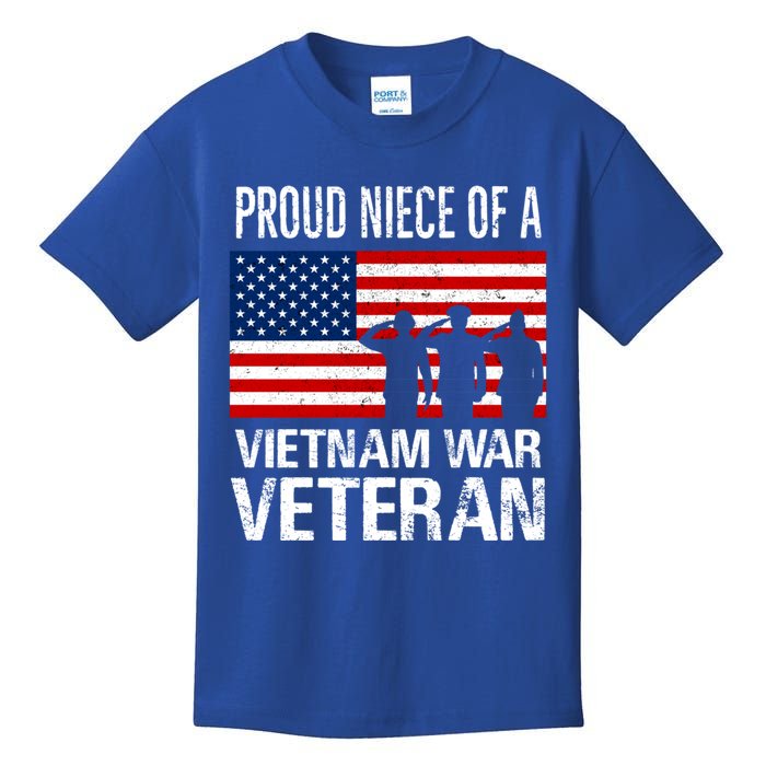 Proud Niece Vietnam War Veteran For Matching Uncle Vet Meaningful Gift Kids T-Shirt