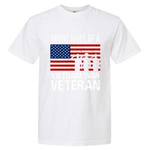 Proud Niece Vietnam War Veteran For Matching Uncle Vet Meaningful Gift Garment-Dyed Heavyweight T-Shirt