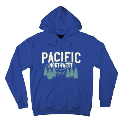 Pacific Northwest Vintage Mountain Camping Hiking Gift Meaningful Gift Hoodie