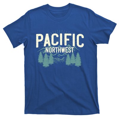 Pacific Northwest Vintage Mountain Camping Hiking Gift Meaningful Gift T-Shirt