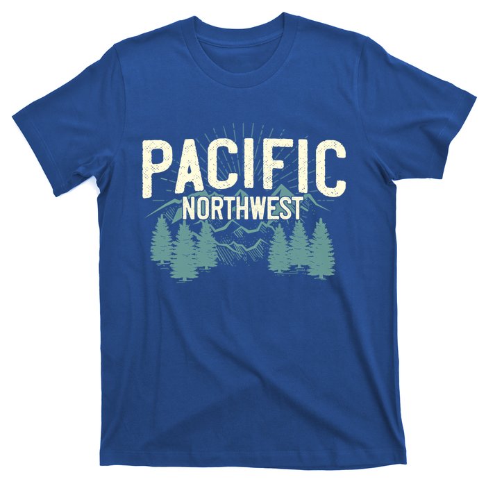 Pacific Northwest Vintage Mountain Camping Hiking Gift Meaningful Gift T-Shirt