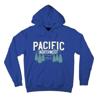 Pacific Northwest Vintage Mountain Camping Hiking Gift Meaningful Gift Tall Hoodie