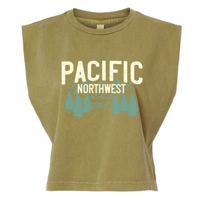 Pacific Northwest Vintage Mountain Camping Hiking Gift Meaningful Gift Garment-Dyed Women's Muscle Tee