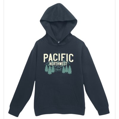 Pacific Northwest Vintage Mountain Camping Hiking Gift Meaningful Gift Urban Pullover Hoodie