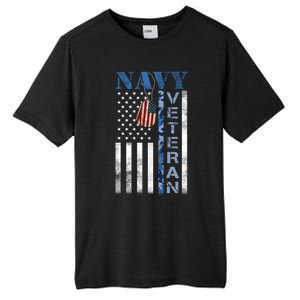 Proud Na Vy Veteran USA Flag Man Dad Grandpa Tall Fusion ChromaSoft Performance T-Shirt