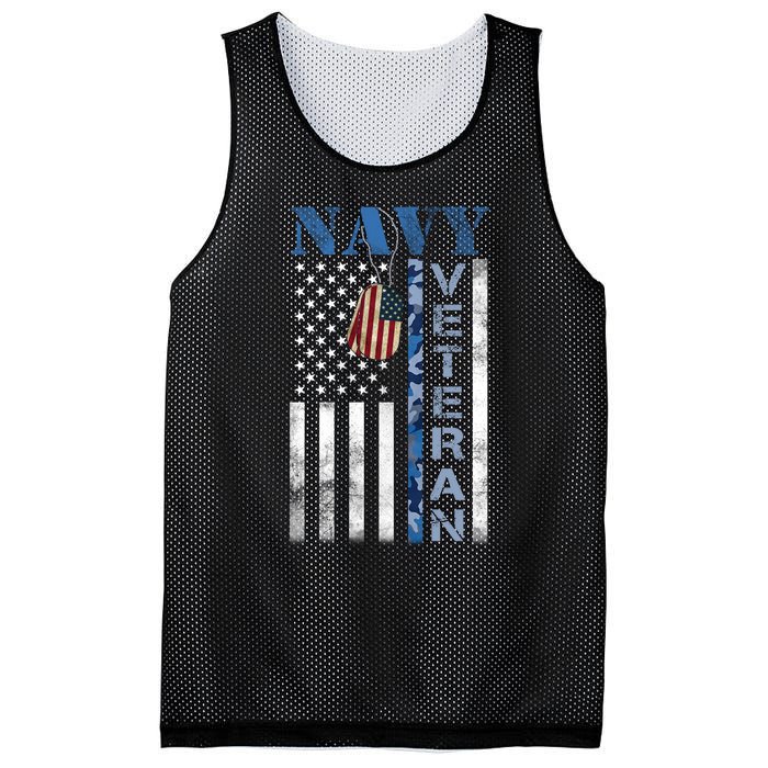 Proud Na Vy Veteran USA Flag Man Dad Grandpa Mesh Reversible Basketball Jersey Tank