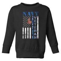 Proud Na Vy Veteran USA Flag Man Dad Grandpa Toddler Sweatshirt