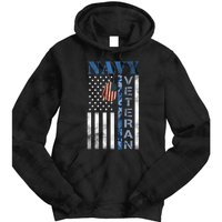 Proud Na Vy Veteran USA Flag Man Dad Grandpa Tie Dye Hoodie