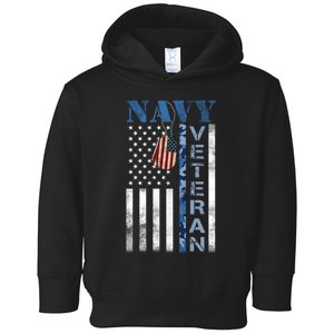 Proud Na Vy Veteran USA Flag Man Dad Grandpa Toddler Hoodie