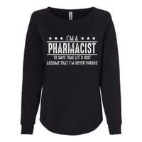 Pharmacist Never Wrong Pharmacist Gift Womens California Wash Sweatshirt