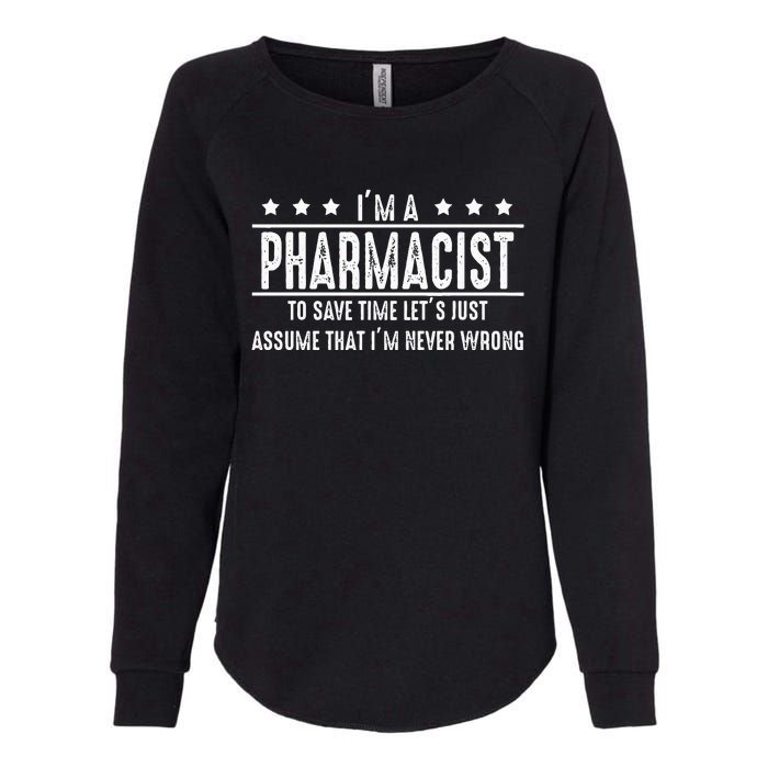 Pharmacist Never Wrong Pharmacist Gift Womens California Wash Sweatshirt