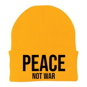 Peace Not War Knit Cap Winter Beanie