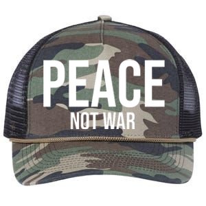 Peace Not War Retro Rope Trucker Hat Cap