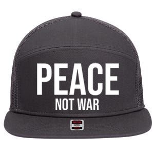 Peace Not War 7 Panel Mesh Trucker Snapback Hat