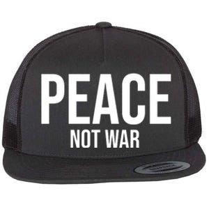 Peace Not War Flat Bill Trucker Hat