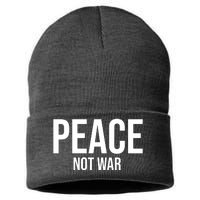 Peace Not War Sustainable Knit Beanie