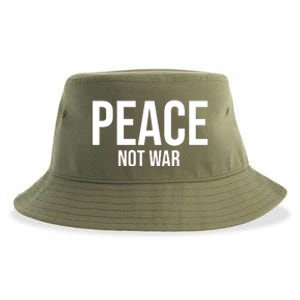 Peace Not War Sustainable Bucket Hat