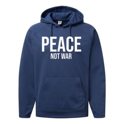 Peace Not War Performance Fleece Hoodie