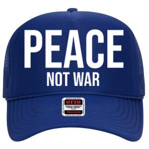 Peace Not War High Crown Mesh Back Trucker Hat