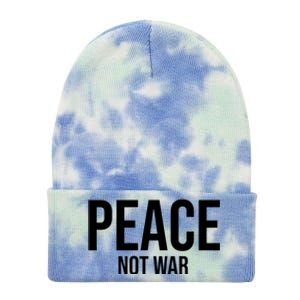 Peace Not War Tie Dye 12in Knit Beanie