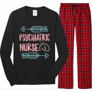 Psychiatric Nurse Week Rn Tal Health Nursing School Psych Gift Long Sleeve Pajama Set