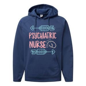 Psychiatric Nurse Week Rn Tal Health Nursing School Psych Gift Performance Fleece Hoodie